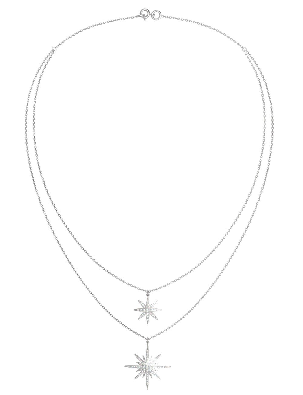 Колье из белого золота c бриллиантами