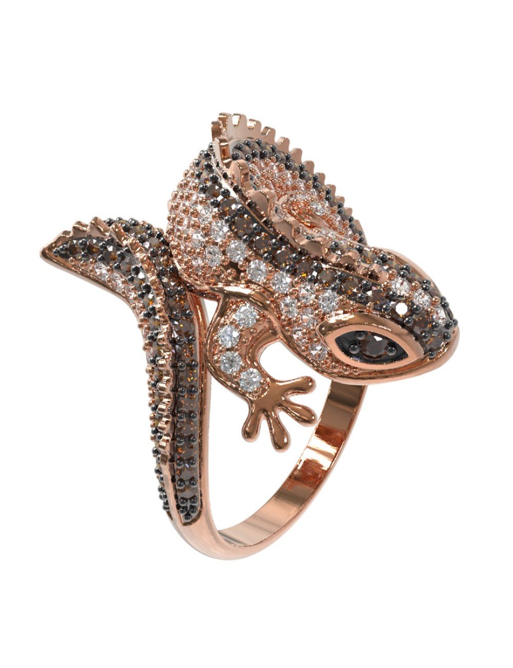 Кольцо из золота c фианитом