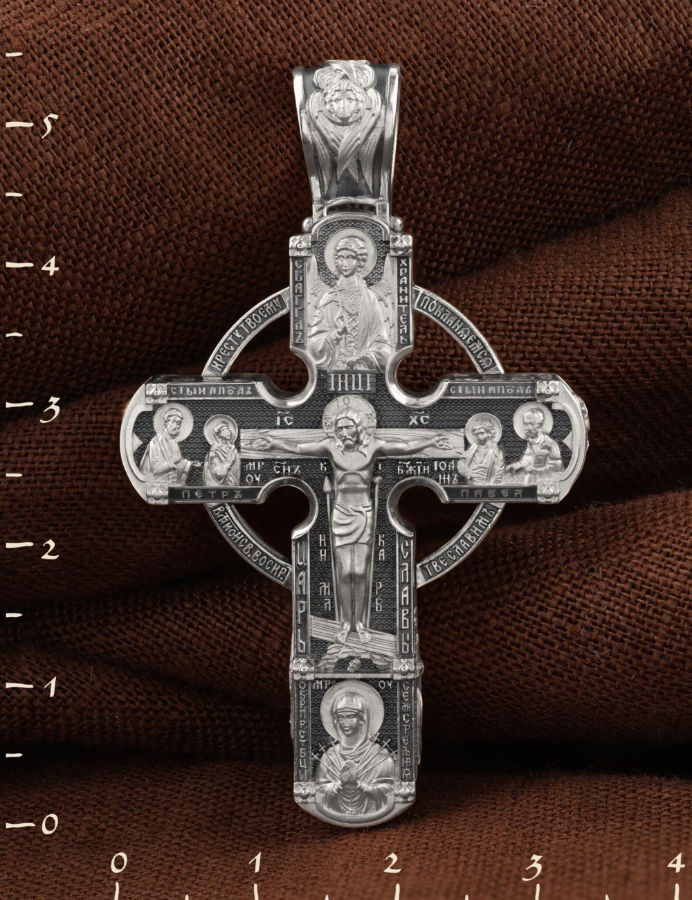 Крест из белого золота