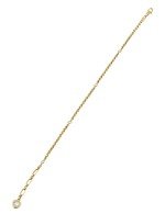 Браслет из лимонного золота c фианитом