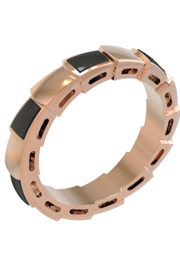 Кольцо из золота c ониксом