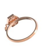 Кольцо из золота c бриллиантами и перламутром