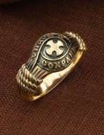 Кольцо из лимонного золота