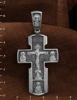 Крест из белого золота