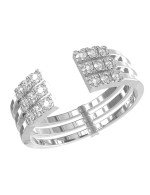 Кольцо из белого золота c бриллиантами