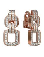 Серьги из золота c бриллиантами