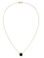 Колье из лимонного золота c ониксом