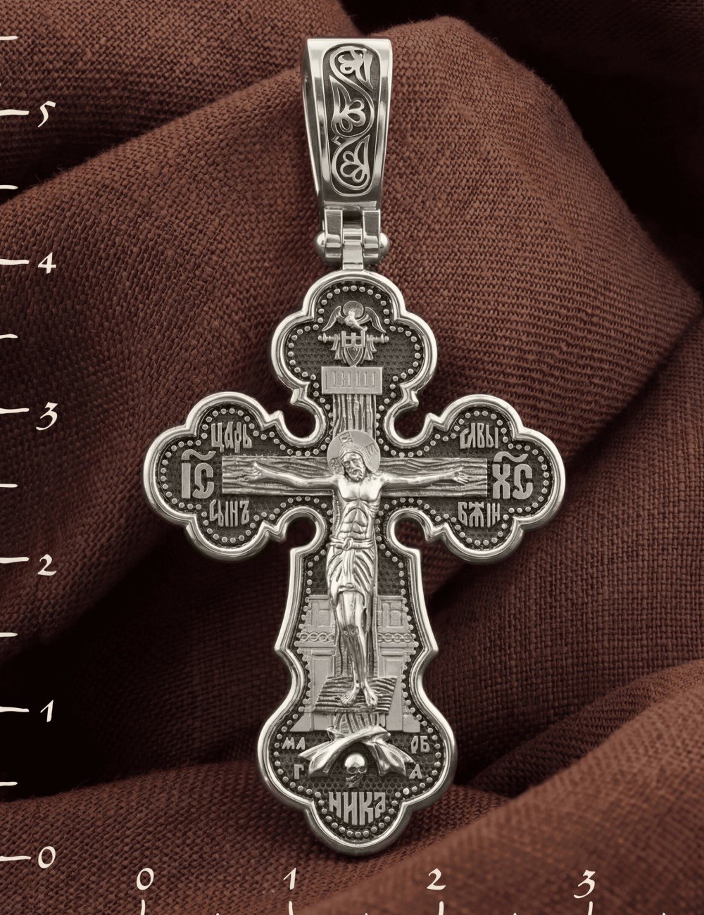 Крест из белого золота