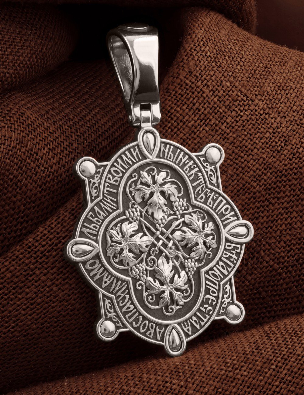 Образок из белого золота