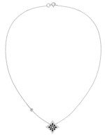 Колье из белого золота c бриллиантами и ониксом