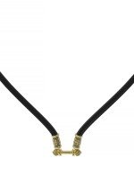 Шнурок шёлковый из лимонного золота c шёлковым шнурком