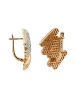 Серьги из золота c бриллиантами