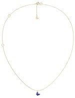 Колье из лимонного золота c лазуритом