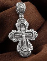 Крест из белого золота