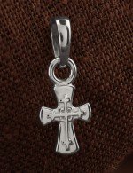 Крест из белого золота
