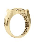 Кольцо из лимонного золота c бриллиантами