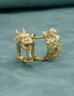 Серьги из лимонного золота c бриллиантами