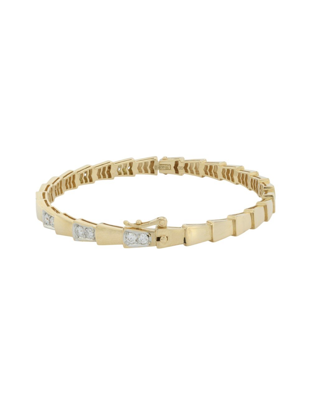Браслет из лимонного золота c бриллиантами