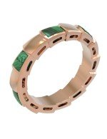 Кольцо из золота c малахитом