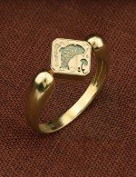 Кольцо из зелёного золота