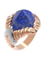 Кольцо из золота c лазуритом