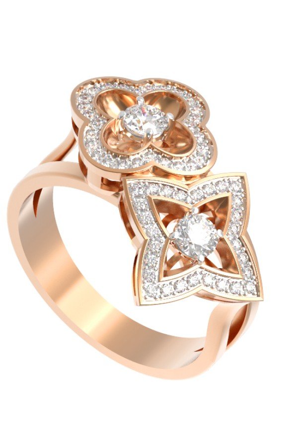 Кольцо из золота c бриллиантами