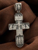 Крест из белого золота