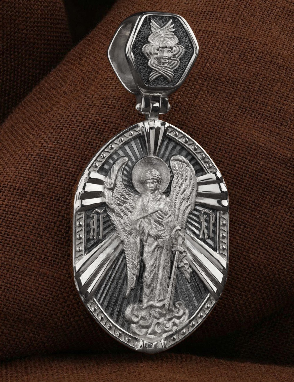 Образок из белого золота