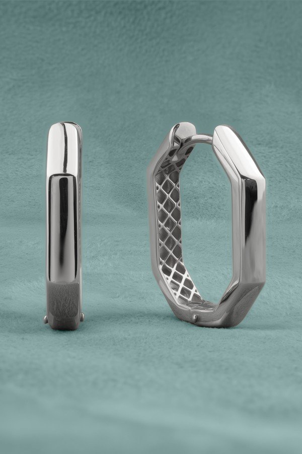 Серьги из белого золота