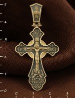 Крест из лимонного золота