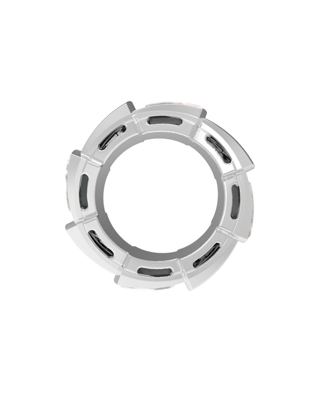 Подвеска из белого золота c ониксом