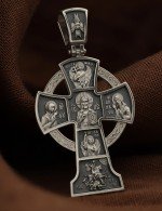 Крест из белого золота