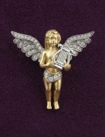 Подвеска из лимонного золота c фианитом