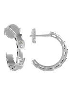 Серьги из белого золота c бриллиантами