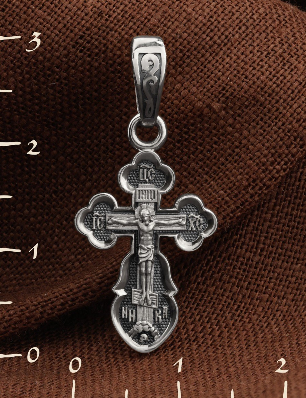 Крест из белого золота