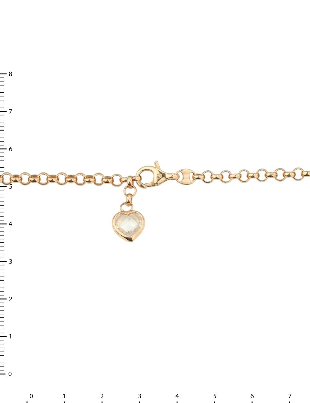 Цепь из золота c фианитом