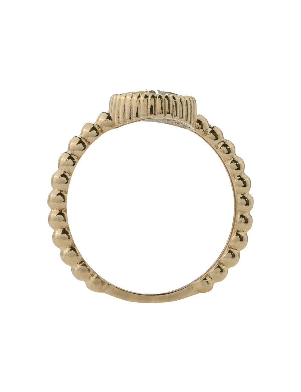 Кольцо из золота c бриллиантами и перламутром