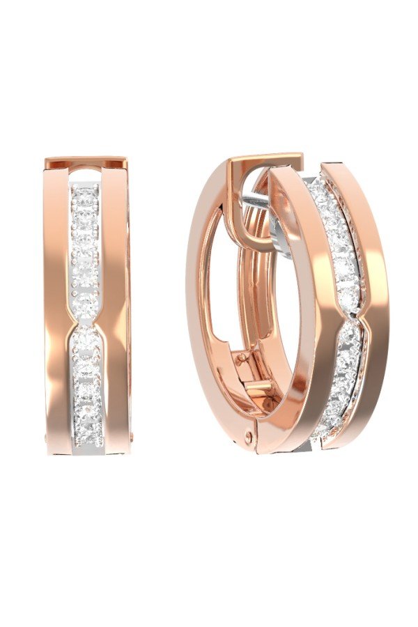 Серьги из золота c бриллиантами