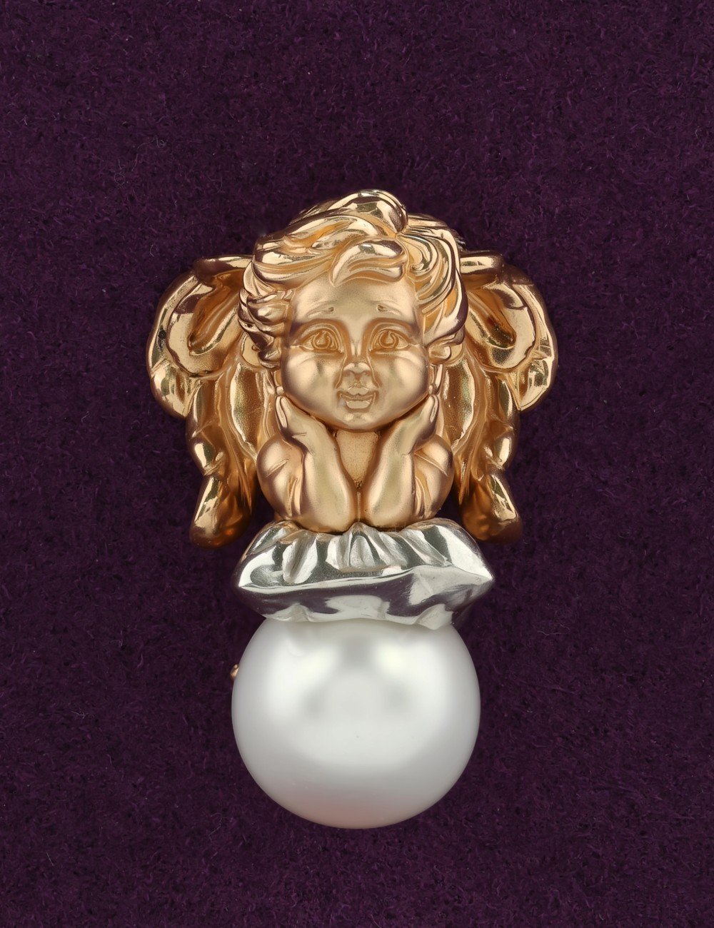 Подвеска из золота c жемчугом