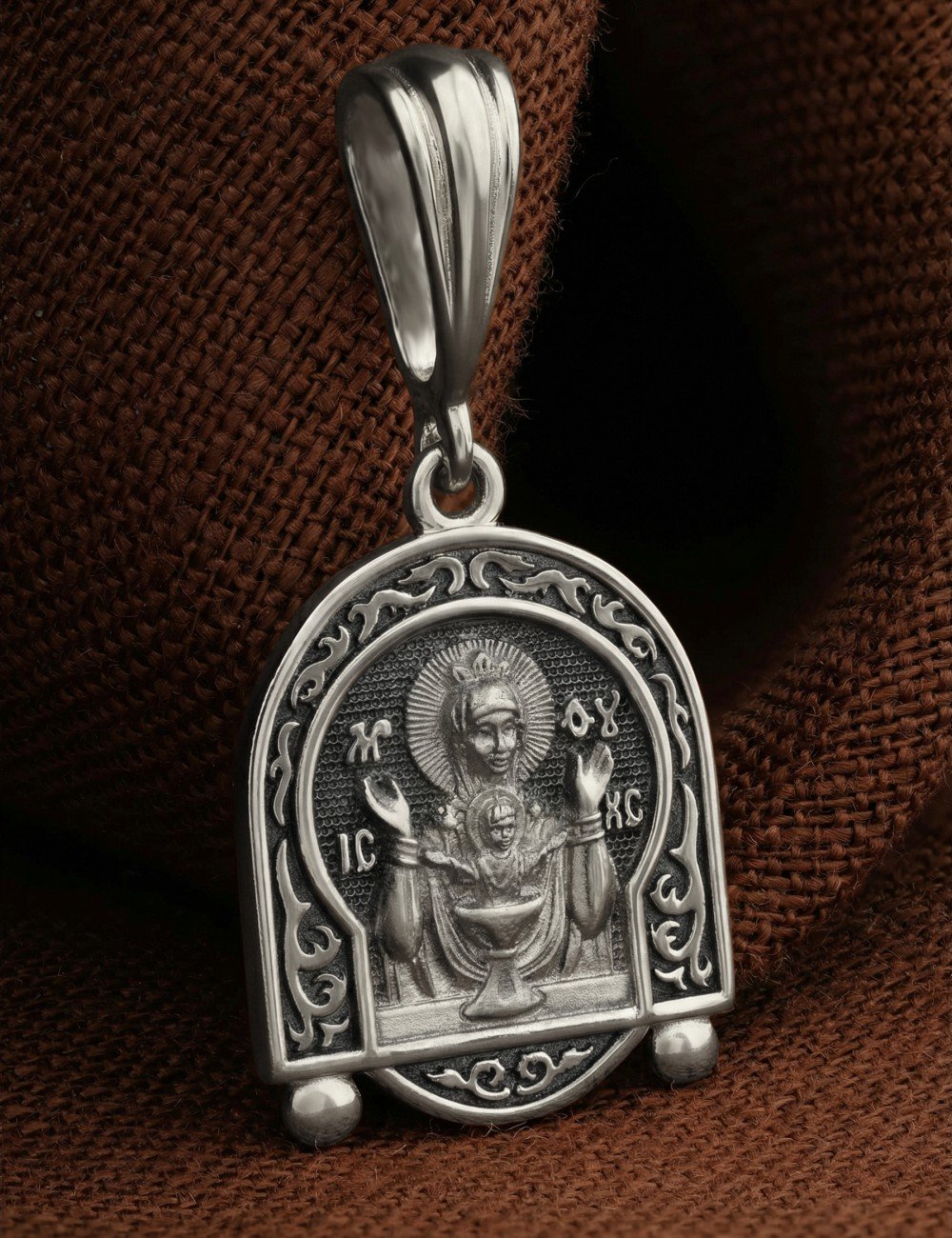 Образок из белого золота