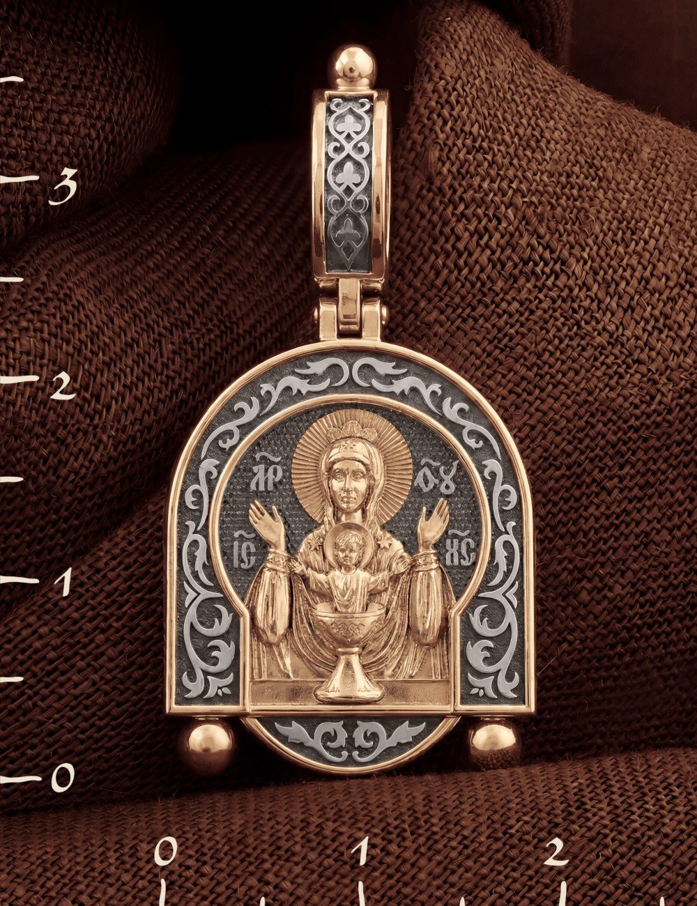 Образок из золота 585 пробы