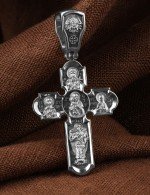 Крест из белого золота