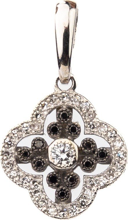Подвеска из белого золота c бриллиантами