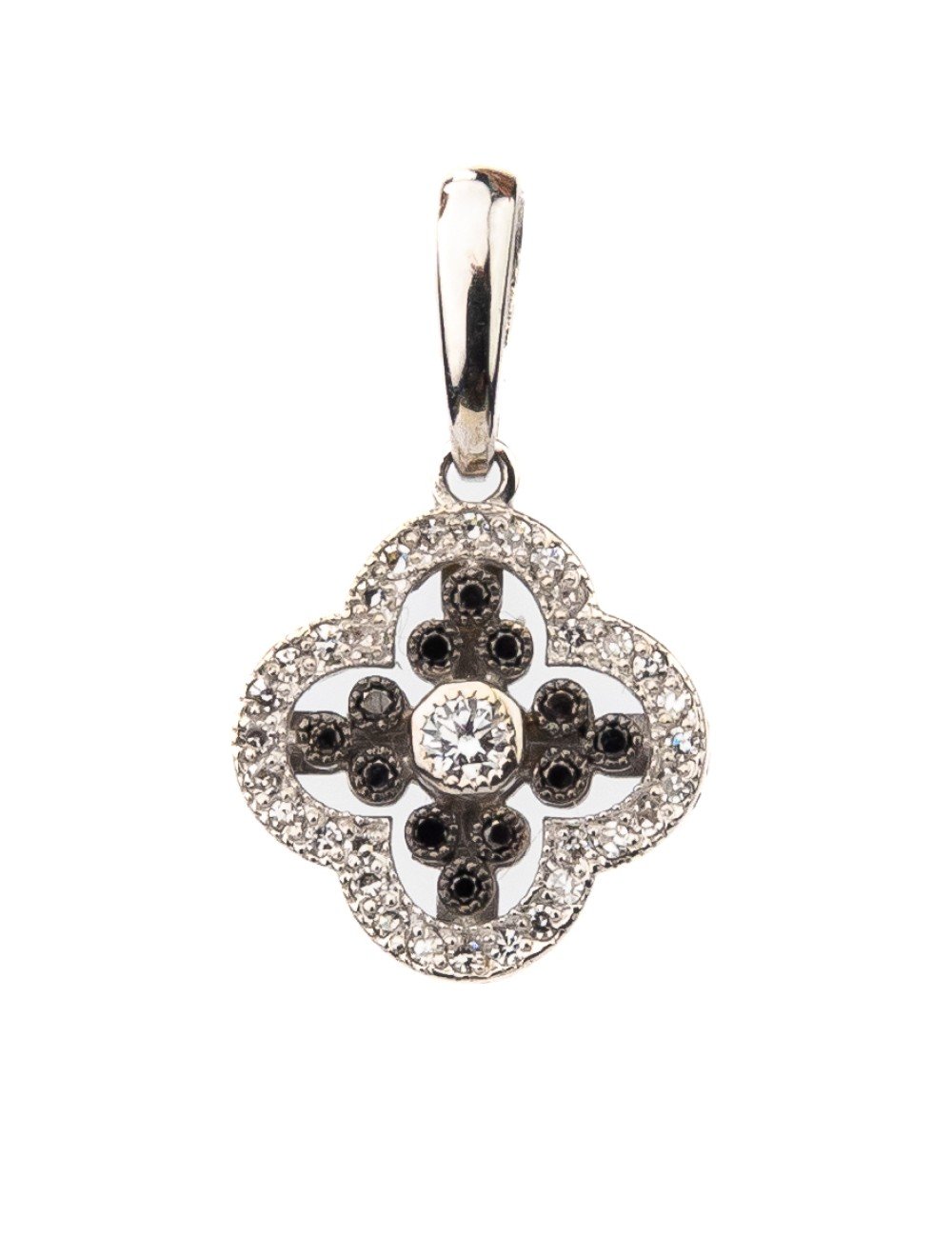 Подвеска из белого золота c бриллиантами