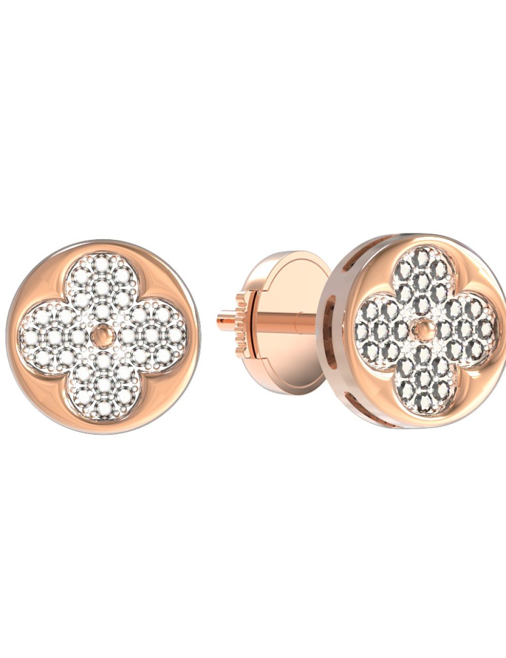 Серьги из золота c бриллиантами