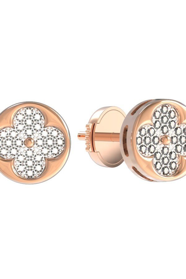 Серьги из золота c бриллиантами