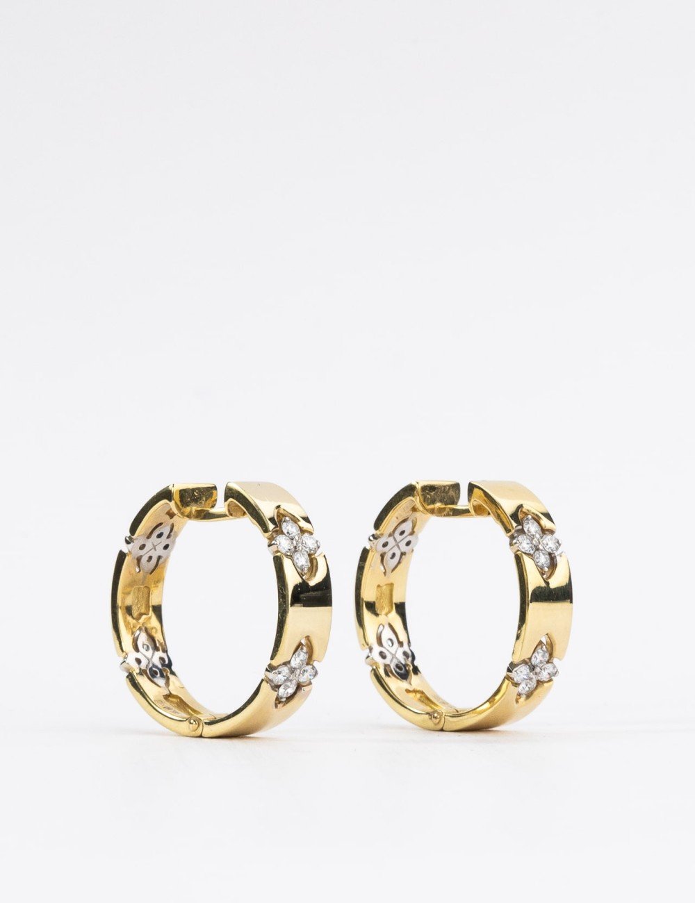 Серьги из лимонного золота c бриллиантами