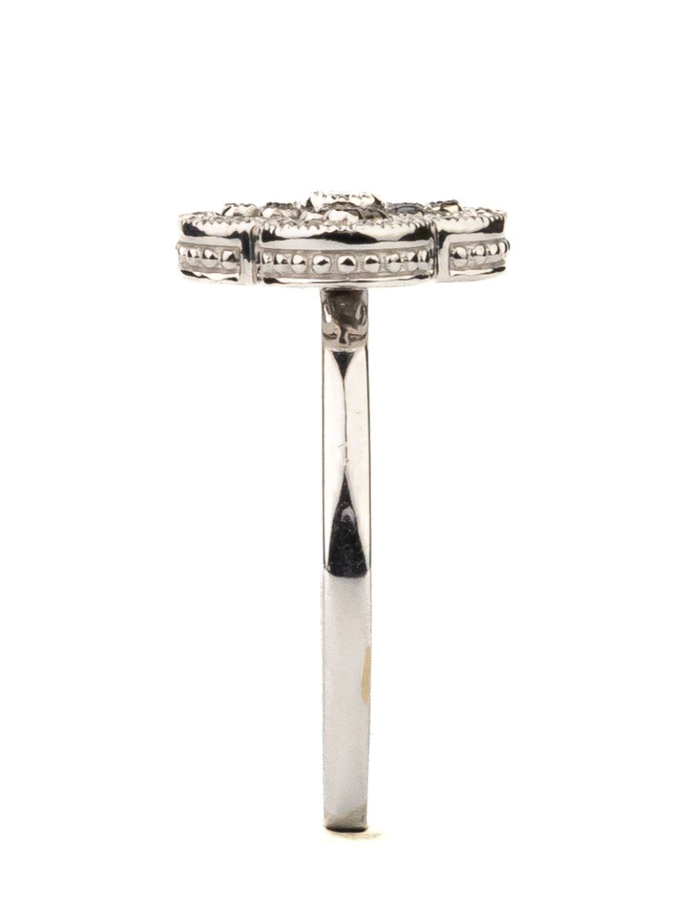 Кольцо из белого золота c бриллиантами