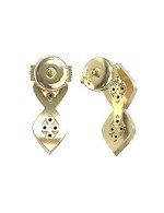 Серьги из лимонного золота c бриллиантами