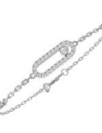 Браслет из белого золота c бриллиантами